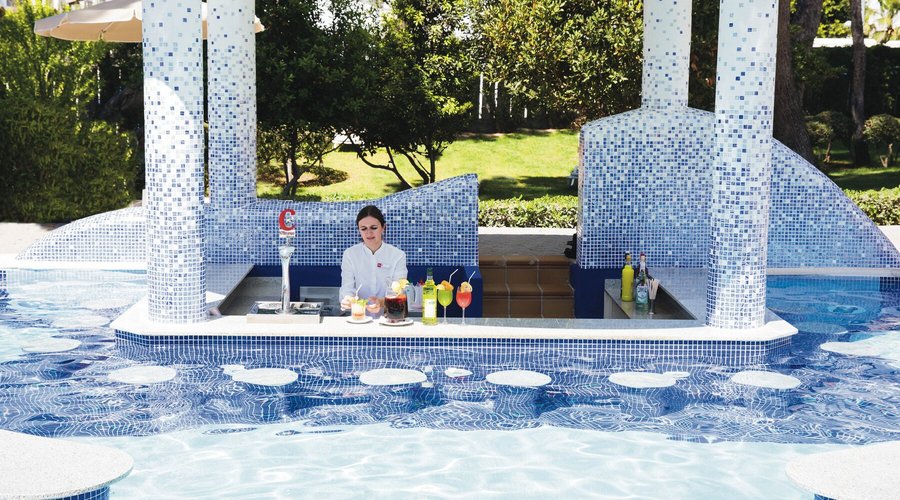 Swim-up bar