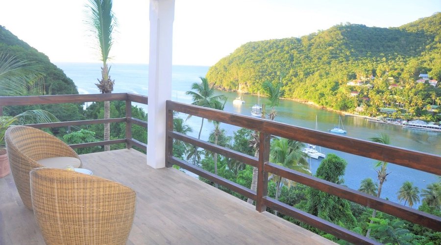 private balcony of the Richmond apartment