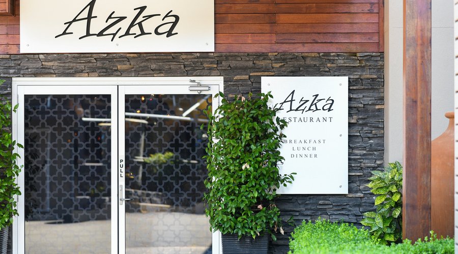 Entrance to Azka Restaurant