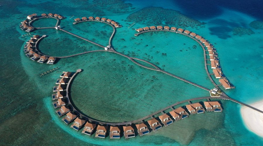 Radisson Blu Resort Maldives - Aerial View - North Water Villas