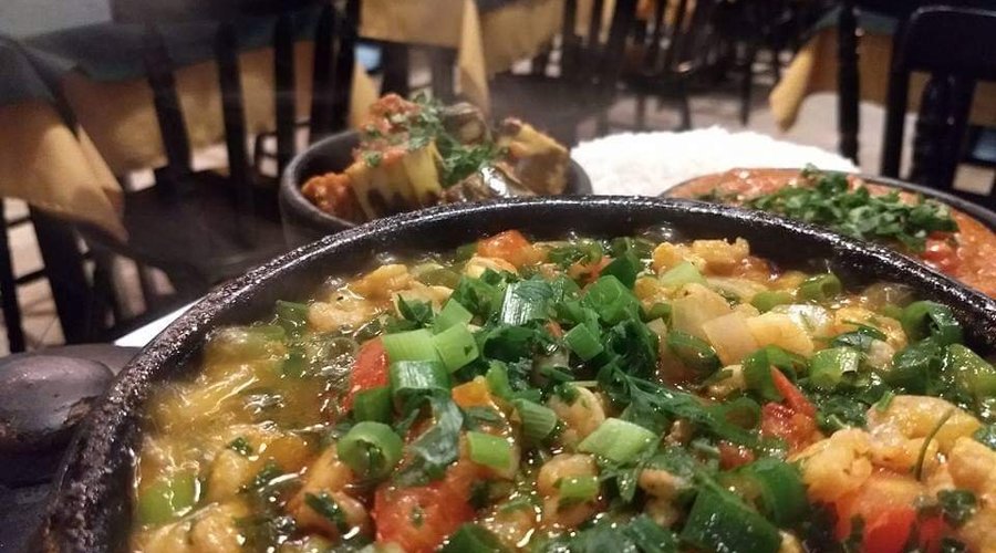 Moqueca Capixaba de Robalo ao molho de Camarão