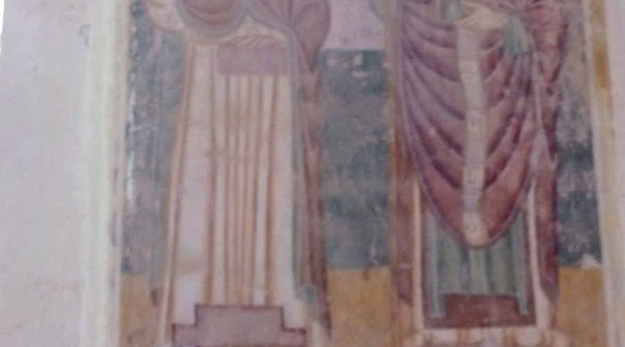 Affresco del XV secolo, all'interno della chiesa