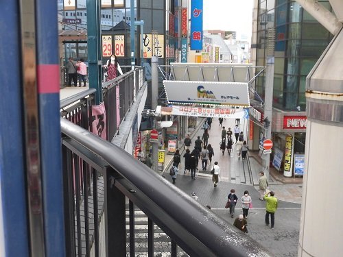 クレアモールの南側入り口付近（JR川越駅近く）