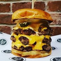 Triple Decker Cheeseburger
