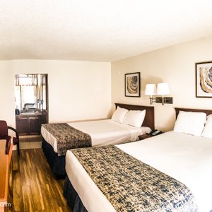 Double Room. 2 Queen beds. Mini Fridge and Microwave