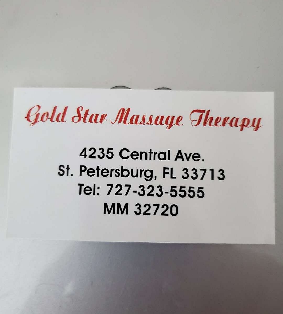 Gold Star Massage Therapy (St. Petersburg, FL): Hours, Address - Tripadvisor