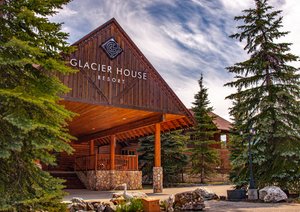 Glacier House Resort in Revelstoke, image may contain: Tree, Housing, Shelter, House