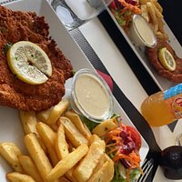 Escalope milanaise plus que généreuse