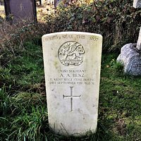 6. Commonwealth War Graves, the Parish Church of St Michaels and All Angels, Marden, Kent; the Commonwealth War Grave of Serjeant A A Benz