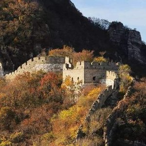 The steep steps of the Great Wall  These steps are said to be the steepest  part of the Great Wall, and eagles can only fly through here facing  upwards. The Jiankou