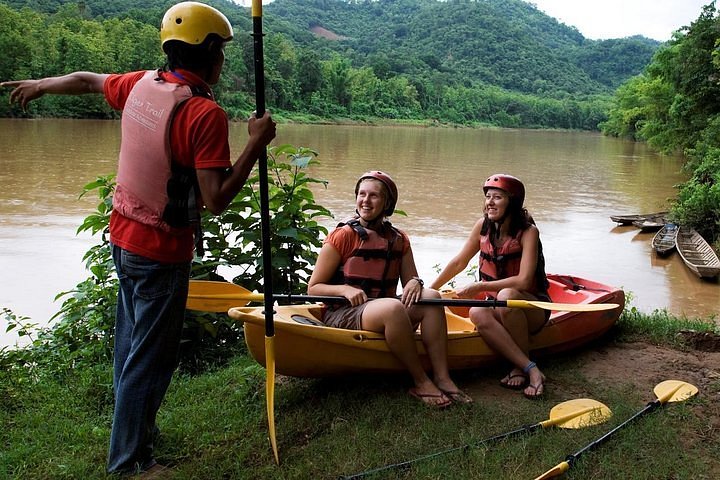 2024 Kayaking Nam Khan River And Tad Sae Waterfall Luang Prabang Tour
