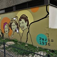 Détail de la fresque