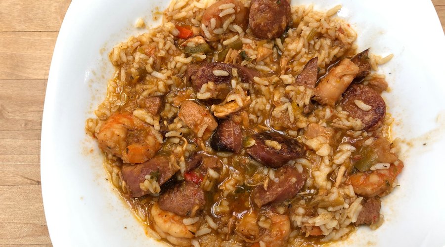 Excellent Jambalaya loaded with fresh, tasty and spicy ingredients ! !