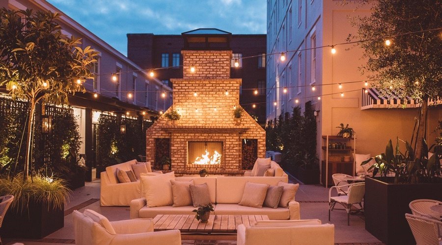Courtyard at Night