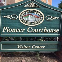 Sign at the corner of St. George Blvd. and 100 East.