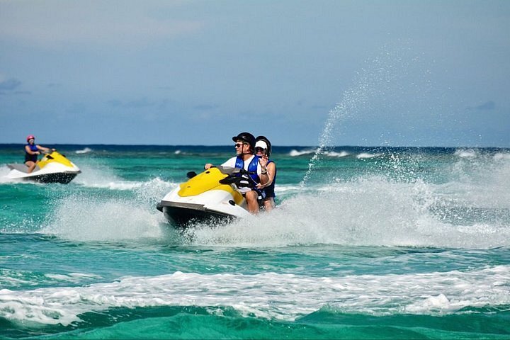 2023 Shore Excursion: Jet Ski Adventure and Reef Snorkel by Boat
