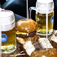 Burger and beer