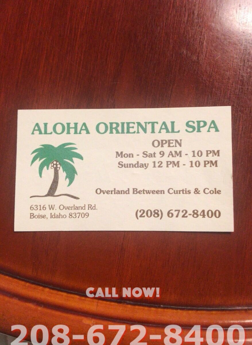 Aloha Oriental Spa (Boise, ID): Hours, Address - Tripadvisor