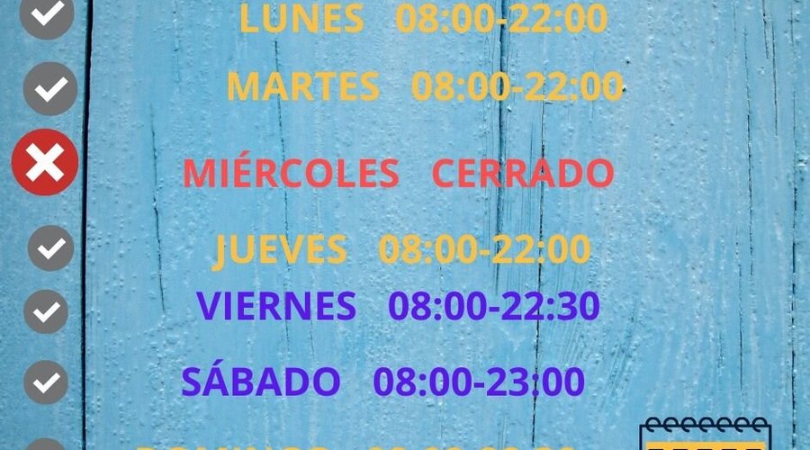 Horario sujeto a cambios