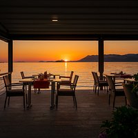 Sunset in Domižana Restaurant. Cavtat