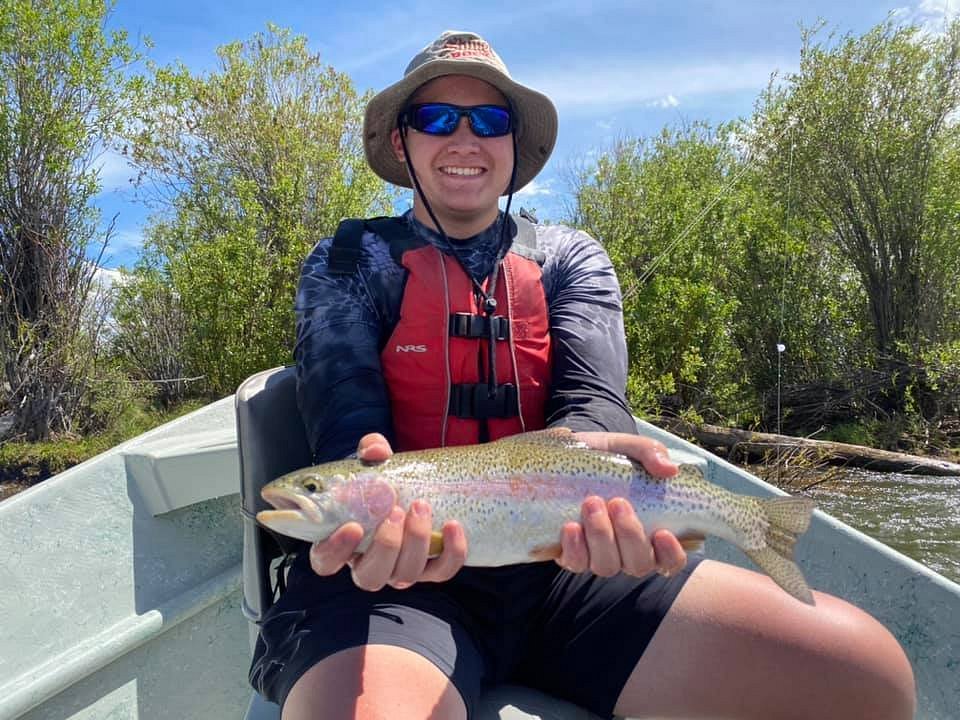 Rainbow Trout Fly Fish Missouri State Map Fly Fishing Fisherman Gifts - Rainbow  Trout - T-Shirt