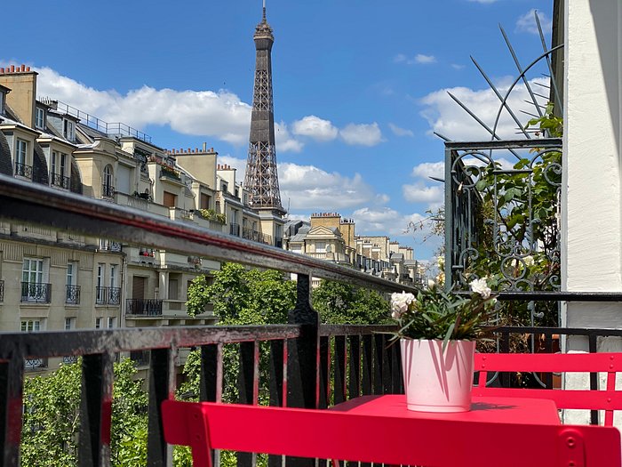 Vue chambre Tour Eiffel avec Balcon Hôtel Le Cercle