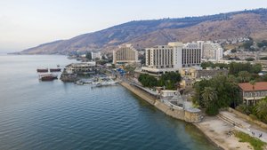 Caesar Premier Tiberias in Tiberias, image may contain: Waterfront, Water, Harbor, City