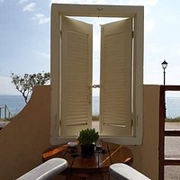 Window view! Octopus restaurant mezze bar