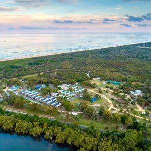Aerial view of Ballina Beach Village