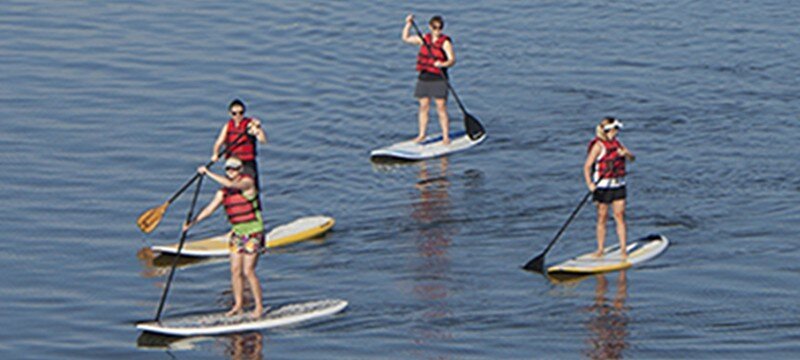 Paddleboarding on Loch Lomond