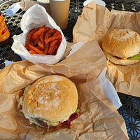 Best burgers and sweet potato chips