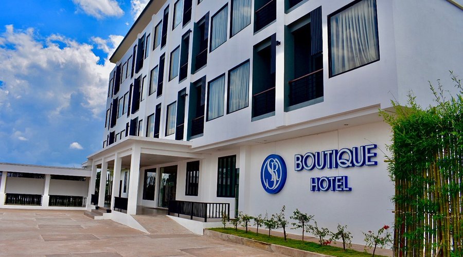 Front of hotel building