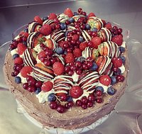 Home made cakes.