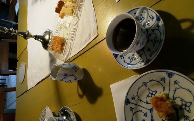 Dejlig kaffe, super kager 4 slags,