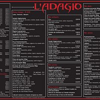 carte de L'ADAGIO