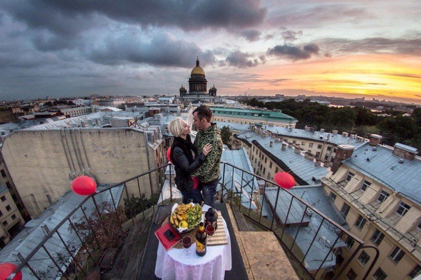 Влюбленные в Санкт Петербурге