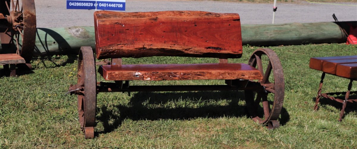 Howes outdoor furniture and rustic metalwork