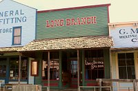 The Long Branch Saloon in Dodge City, Kansas is an old wild west saloon  established in 1874.