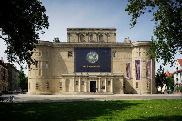 29 June 2023, Saxony-Anhalt, Halle (Saale): View of the renovated South  Boiling Hall (l) of the Salt Museum. After three and a half years of  reconstruction and renovation, the Technical Halloren- und