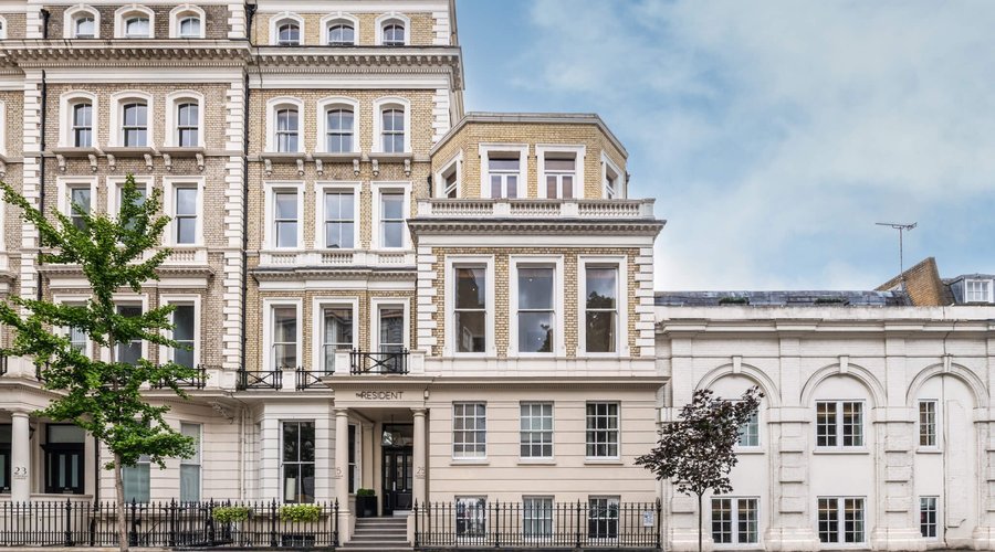 The Resident Kensington entrance and building
