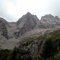 Sasso Vernale salendo dal Rif. Falier