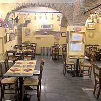 La sala interna col distanziamento anti-Covid