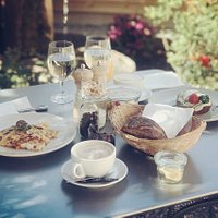 Frühstück im Garten