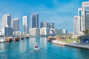 Wyndham Dubai Marina in Dubai, image may contain: City, Urban, Waterfront, Cityscape