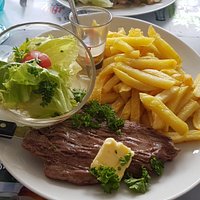 Bavette frite salade