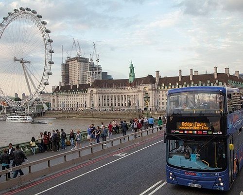 london bus tour at night