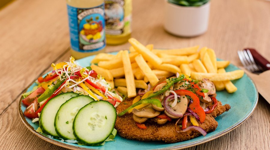 Plate boerenschnitzel