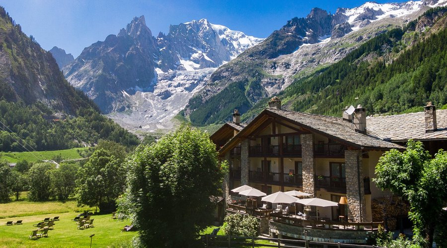 L' Auberge de La Maison ed il Monte Bianco