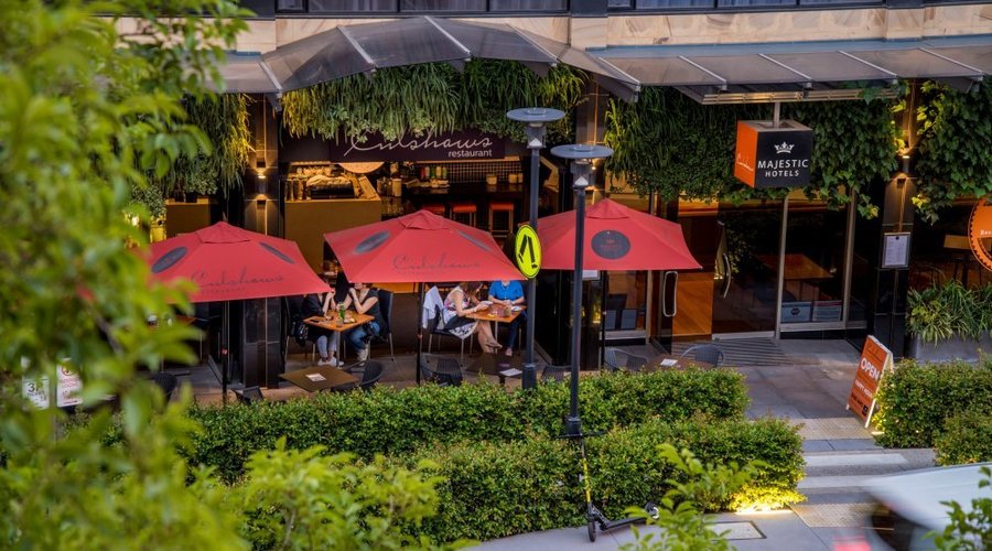 Majestic Roof Garden Hotel alfresco dining