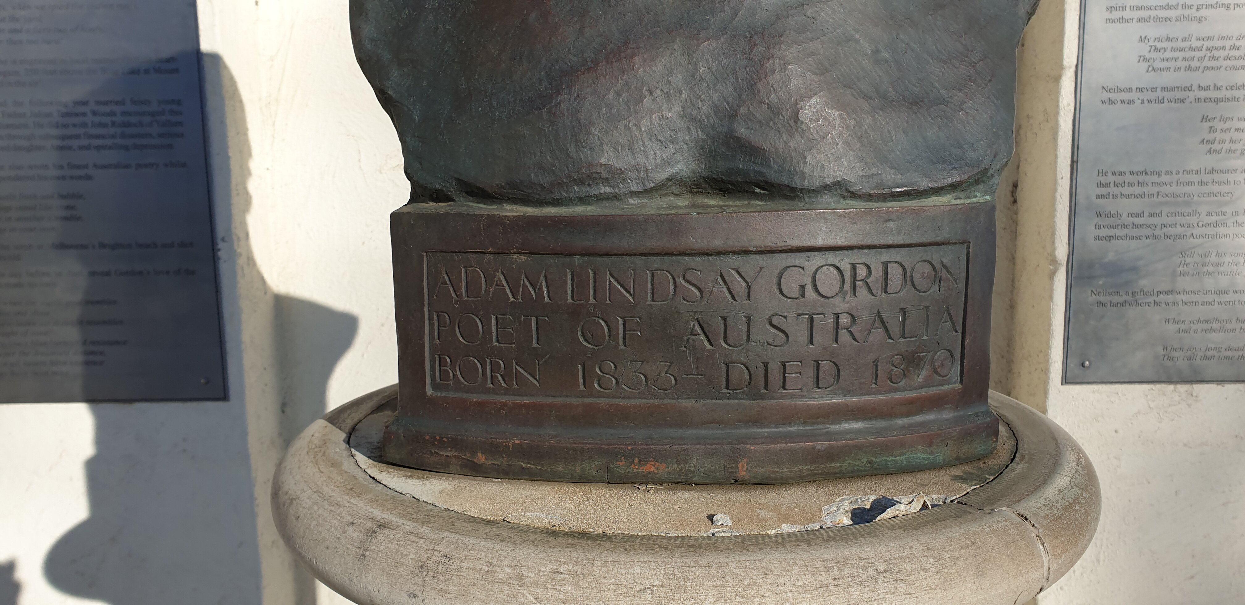 Adam Lindsay Gordon Bronze Bust (Penola) - All You Need To Know BEFORE ...